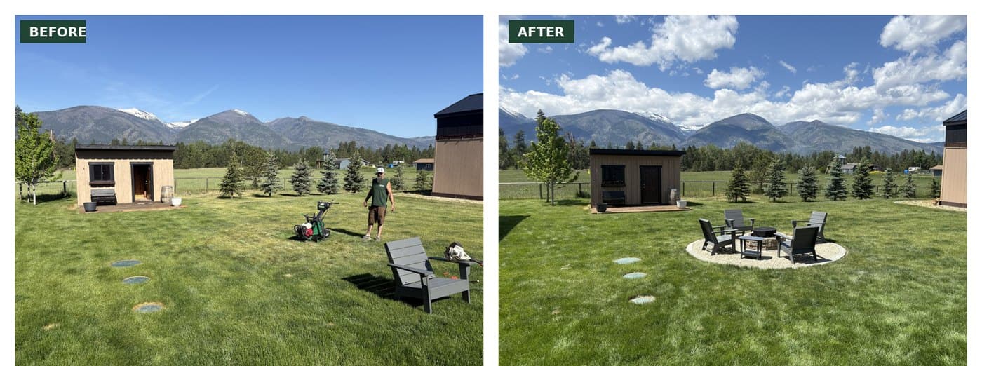 A Montana backyard transformed by HJ Property Care